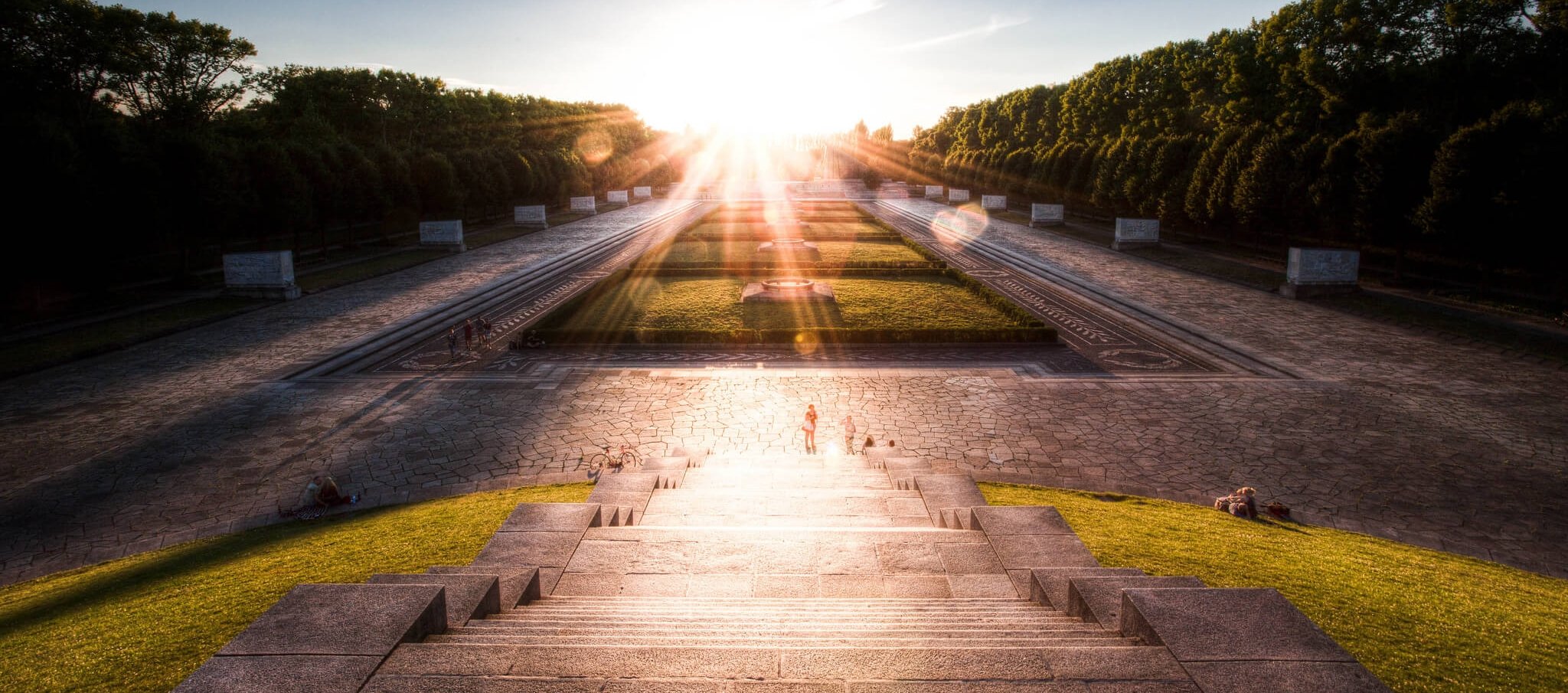 Sonnenuntergang Treptower Park