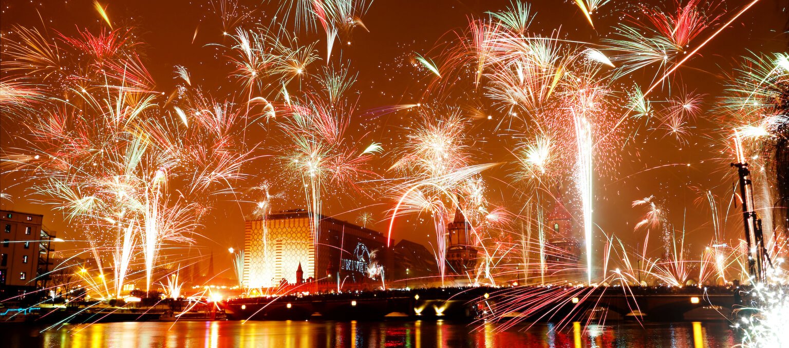 Oberbaumbrücke Silvester in Berlin