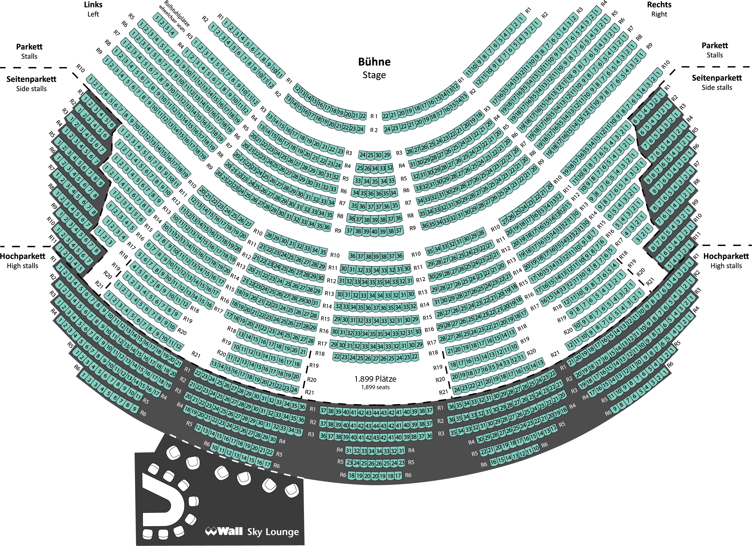 Saalplan Friedrichstadt Palast