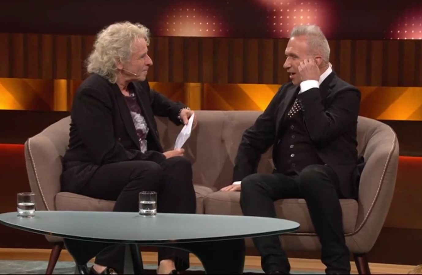 Gottschalk_Gaultier_TV TV-Premiere: THE ONE Catwalk mit Jean Paul GAULTIER bei Thomas Gottschalk