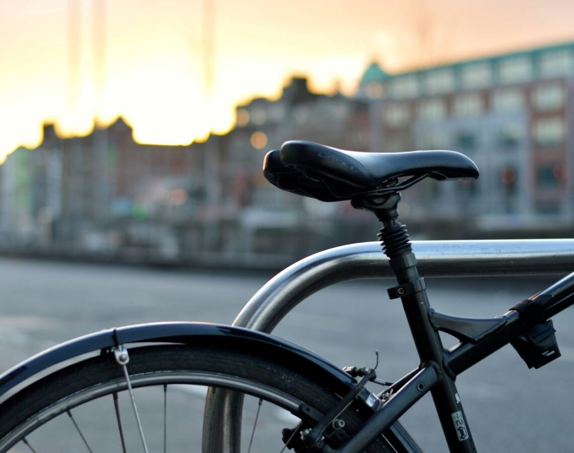 Nahaufnahme Fahrradsattel