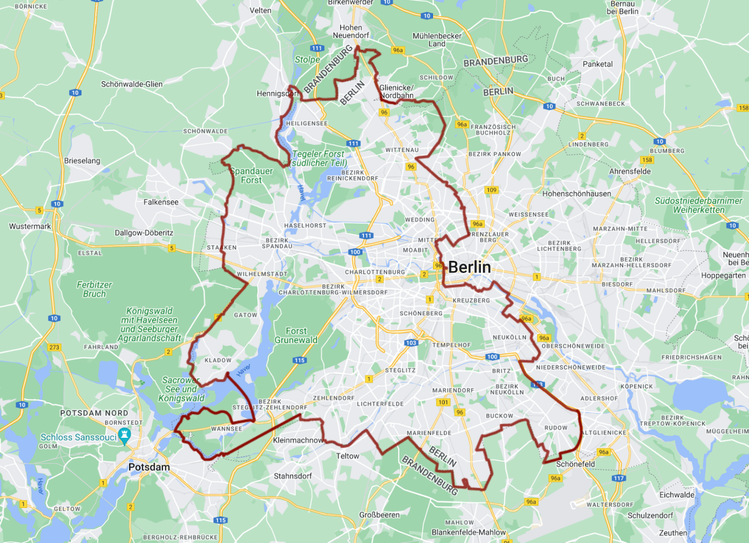 Wandern Berlin die schönsten Wanderwege Palast Berlin