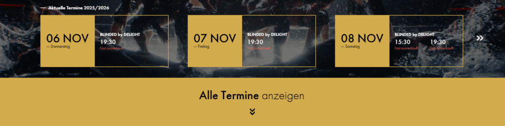 Aktuelle Termine für die Shows Button